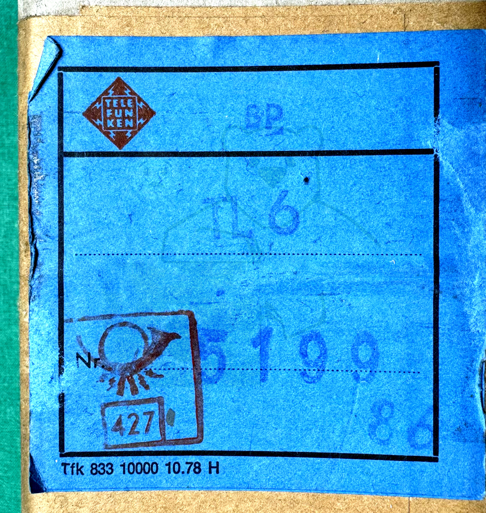 Röhre TL6 #7227 Verpackung Bild 2