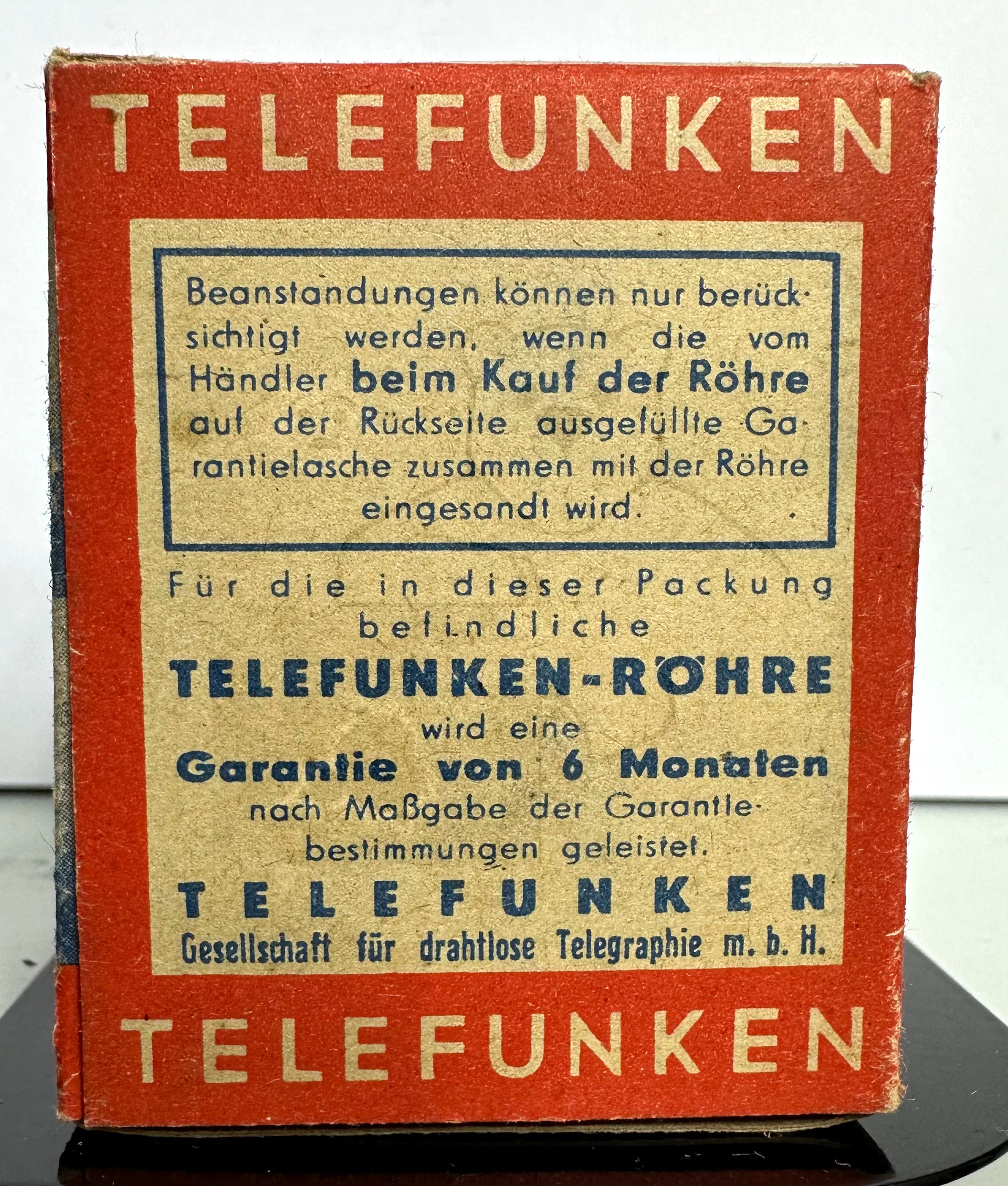 Röhre UBF15 #6825 Verpackung Bild 2