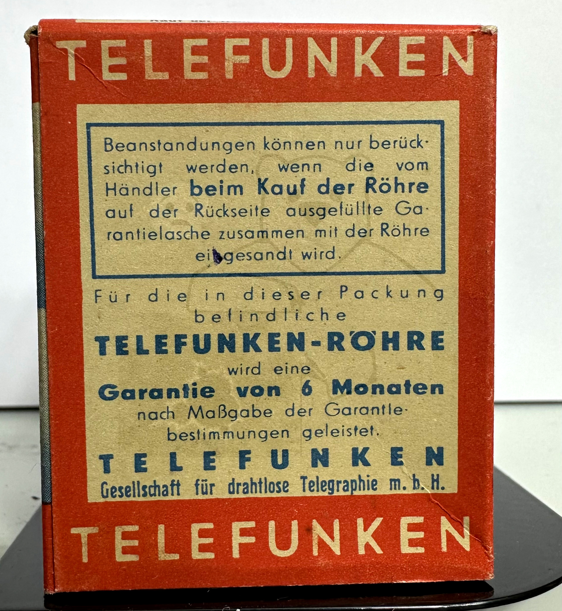 Röhre UBF15 #6826 Verpackung Bild 2