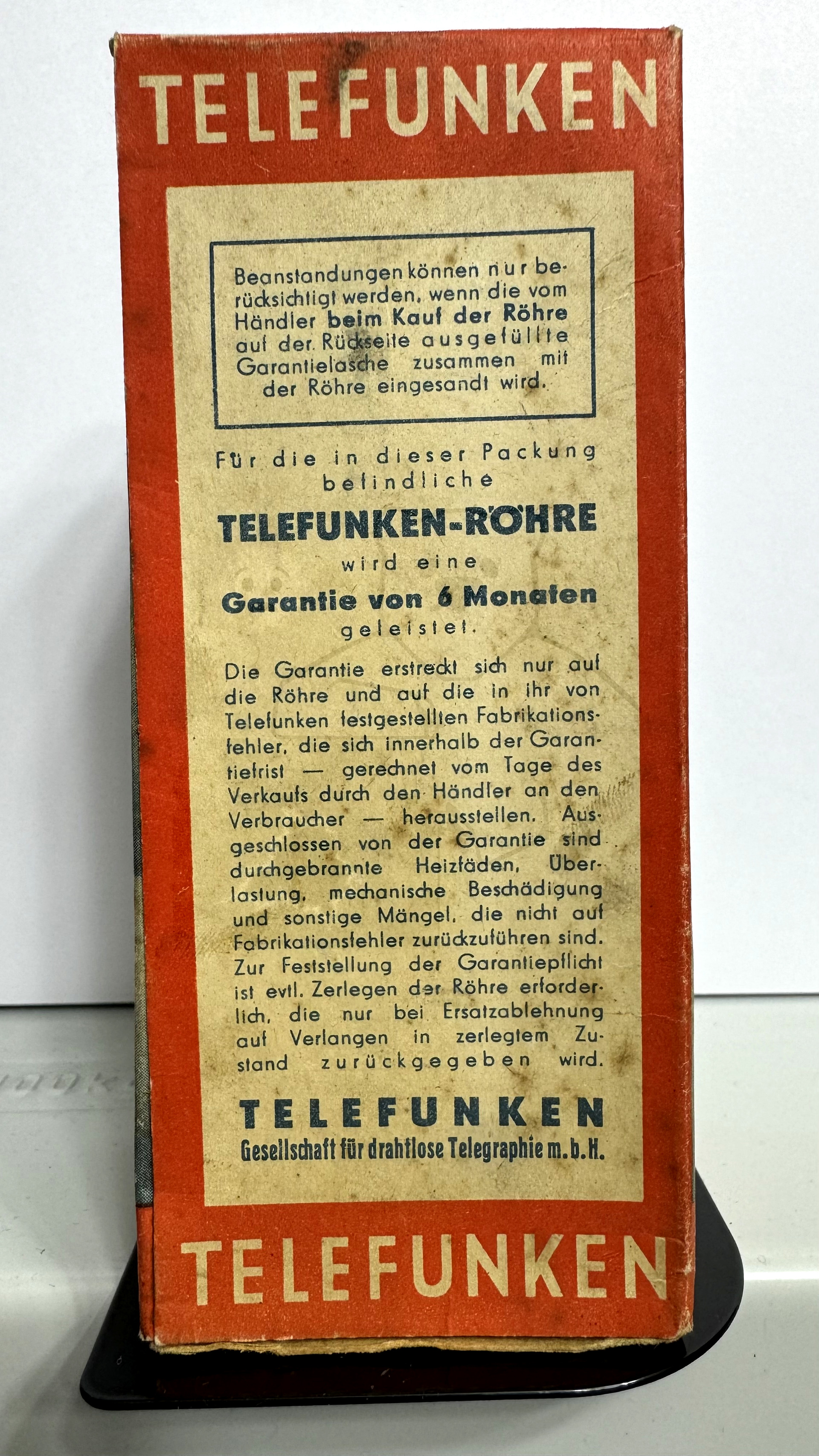 Röhre UEL11 #6750 Verpackung Bild 6