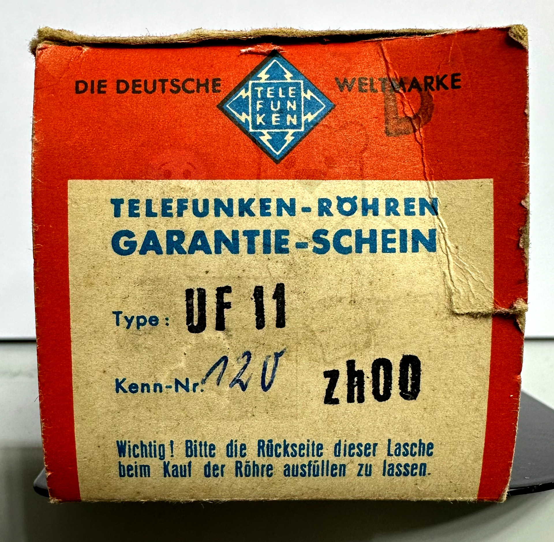 Röhre UF11 #6463 Verpackung Bild 1