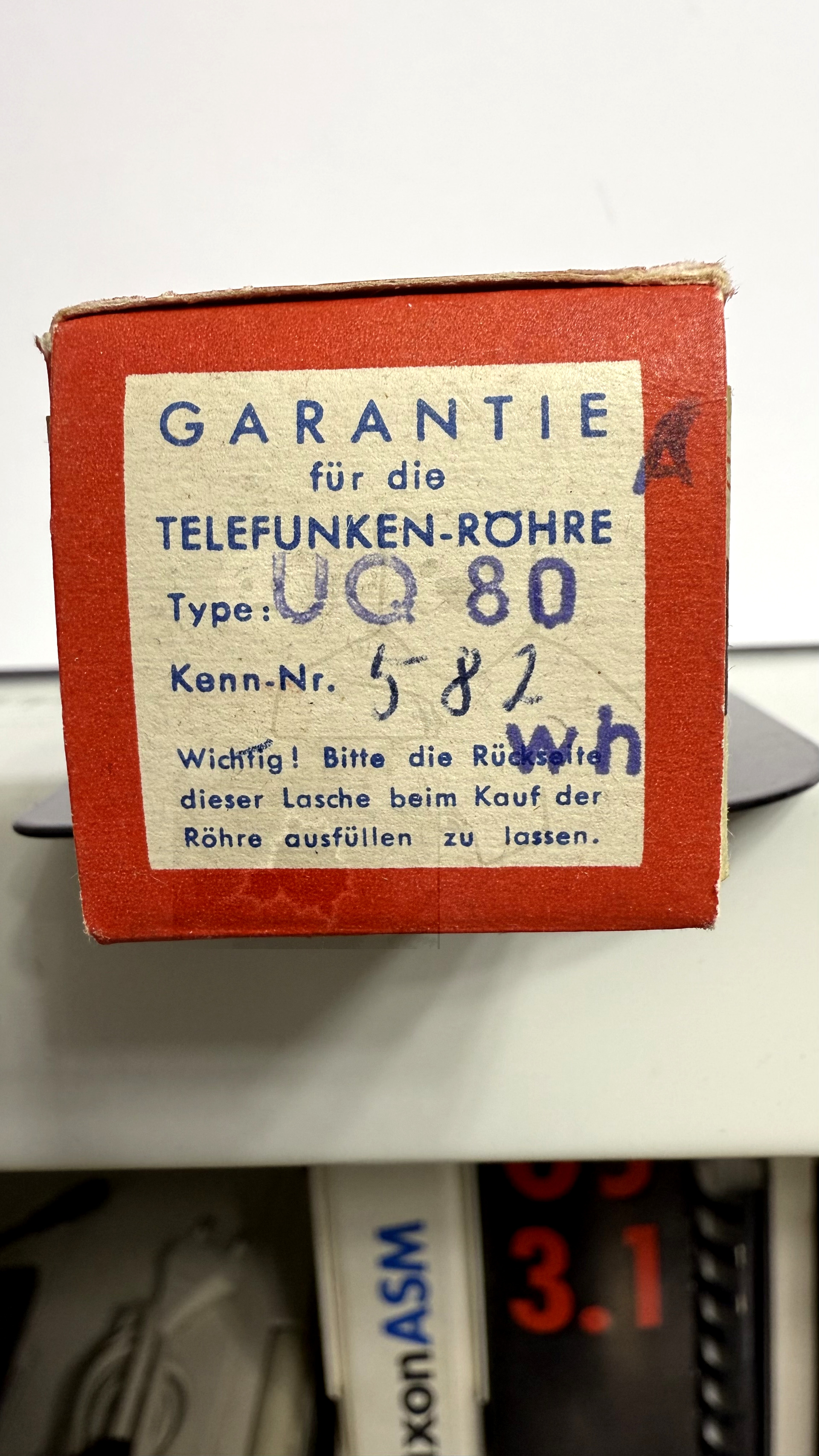 Röhre UQ80 #6814 Verpackung Bild 4