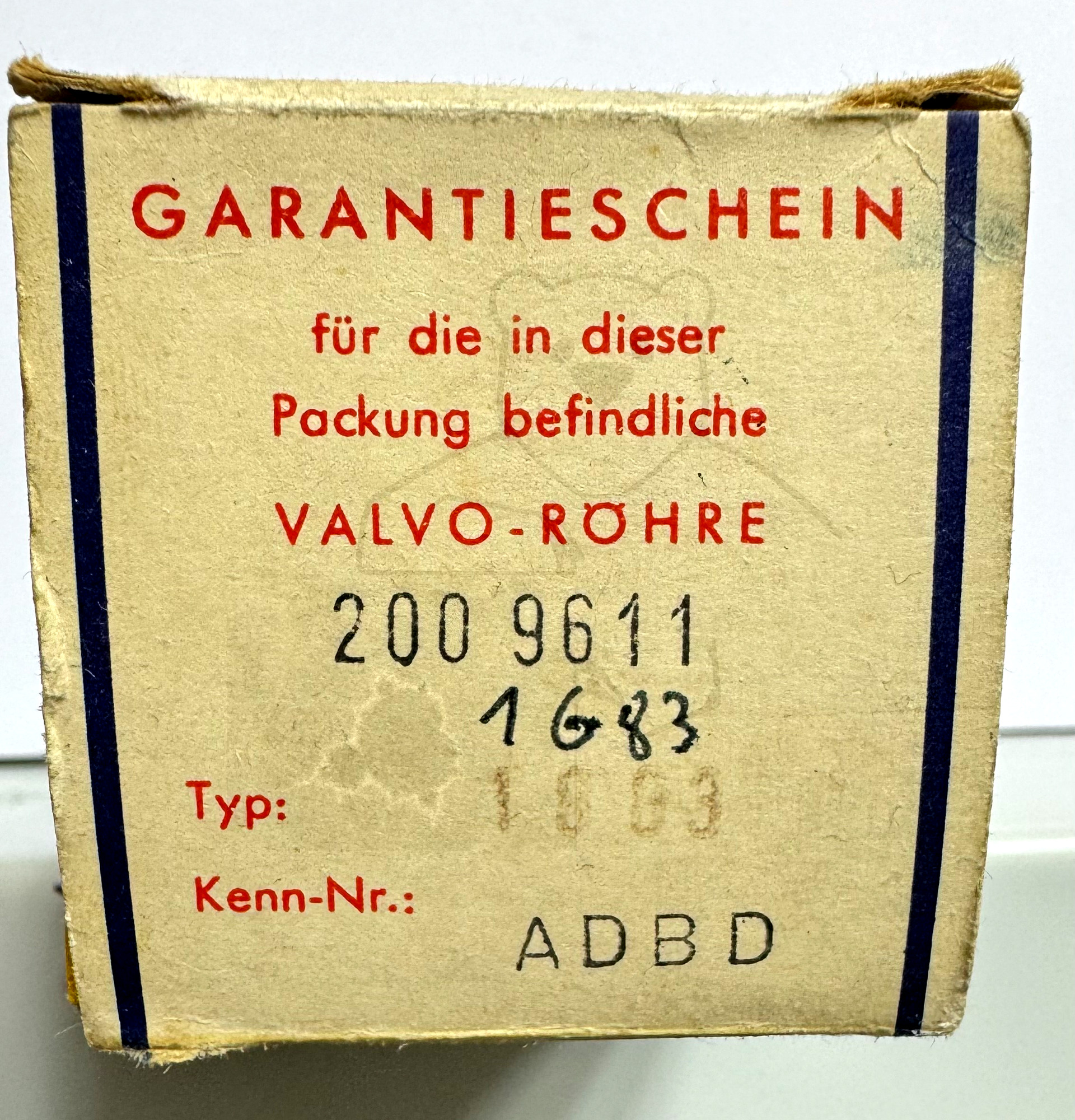 Röhre 1883 #0130 Verpackung Bild 5