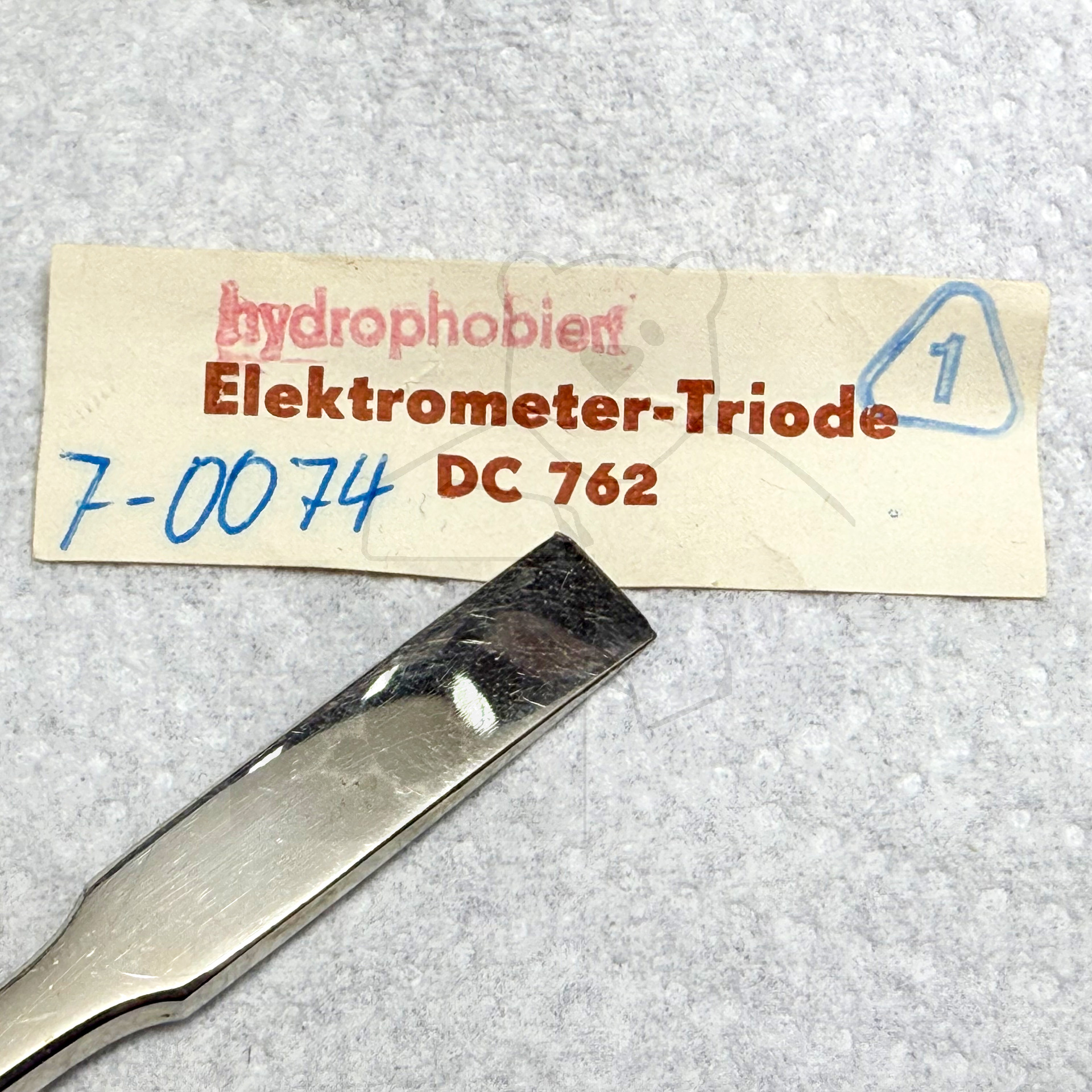 Röhre DC762 #6696 Beipackzettel