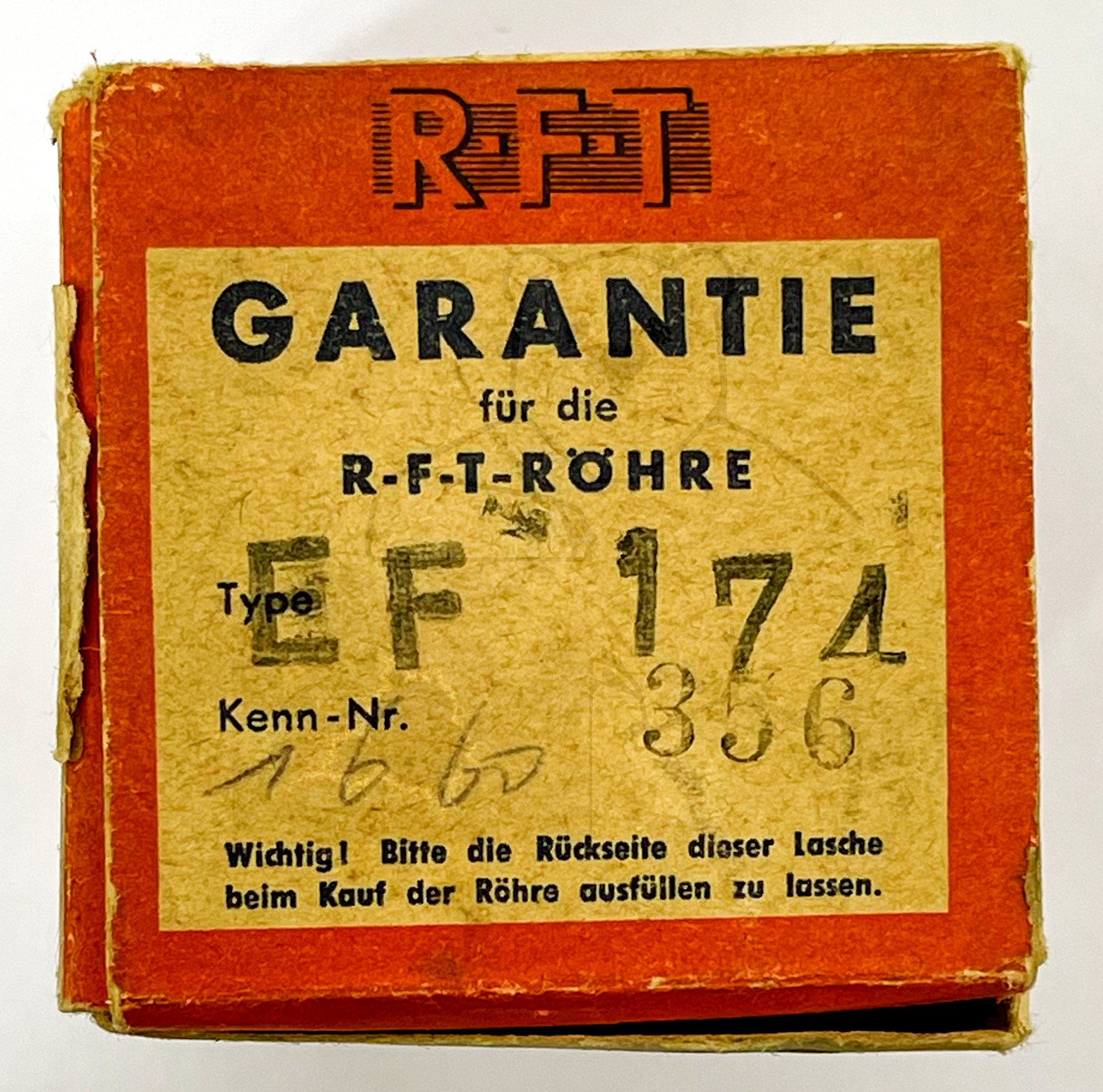 Röhre EF174 #7775 Verpackung Bild 1