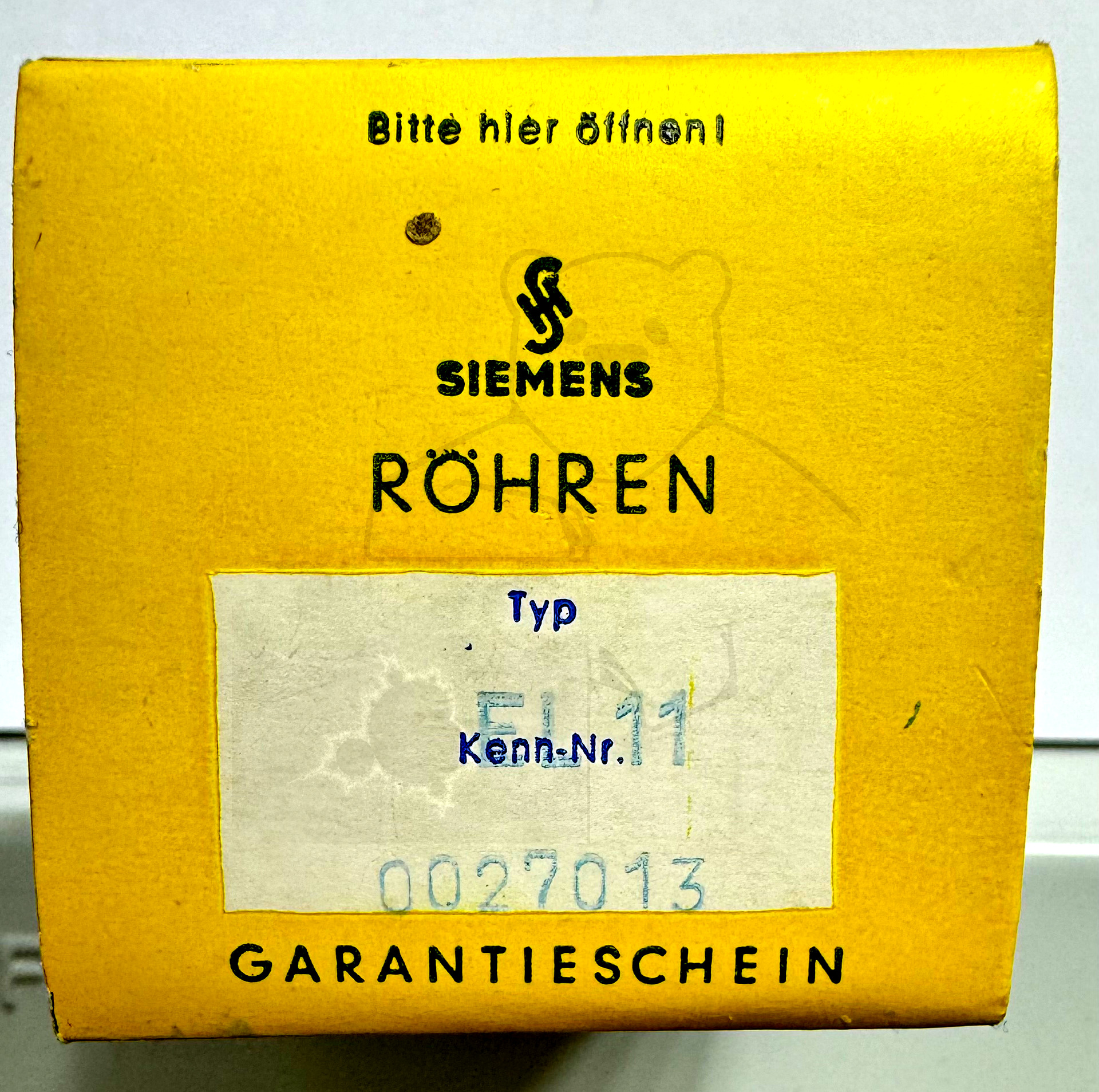 Röhre EL11 #6701 Verpackung Bild 5