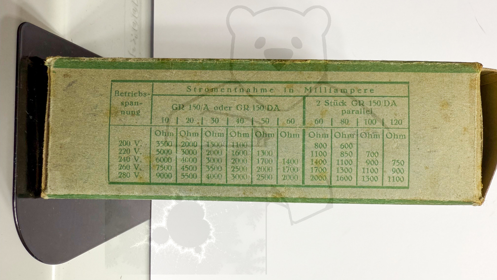 Röhre GR150-A #8295 Verpackung Bild 5