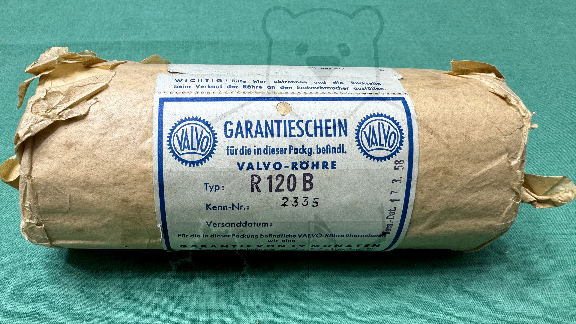 Röhre R120B #4813 Verpackung Bild 1