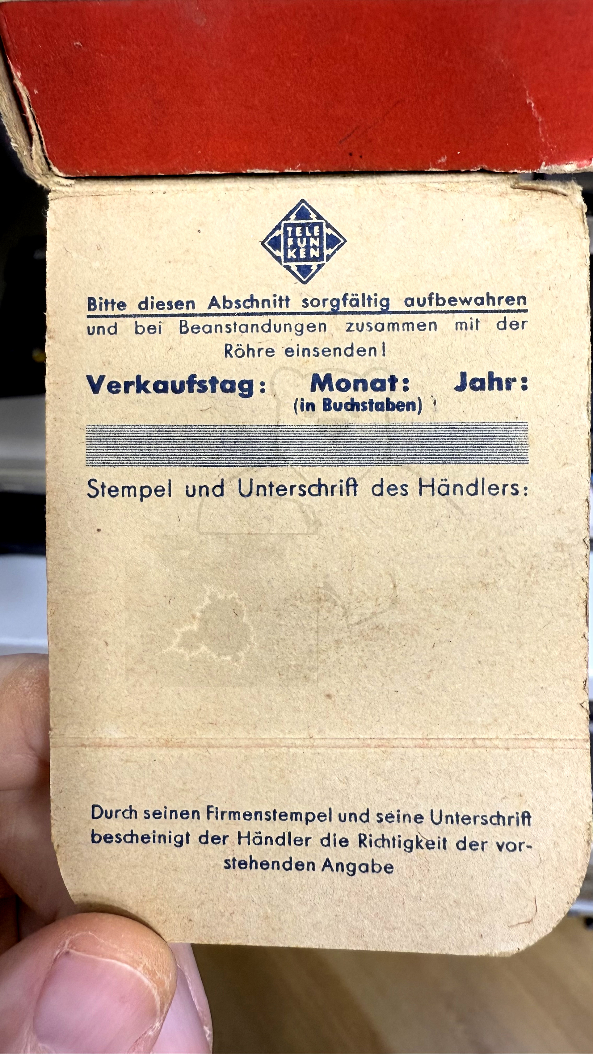 Röhre RENS1884 #6346 Verpackung Bild 5