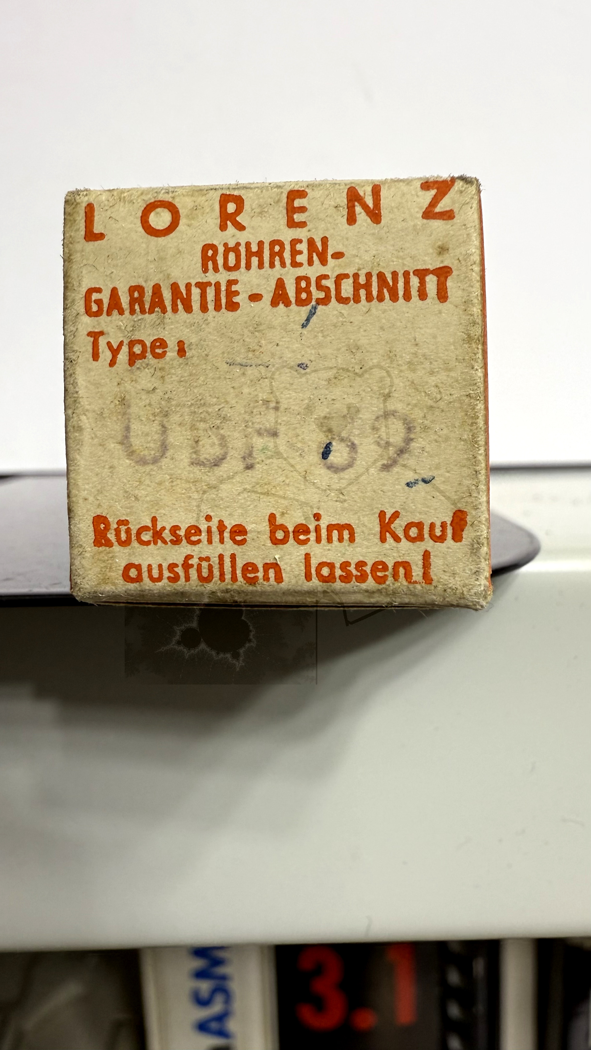 Röhre UBF89 #4348 Verpackung Bild 3