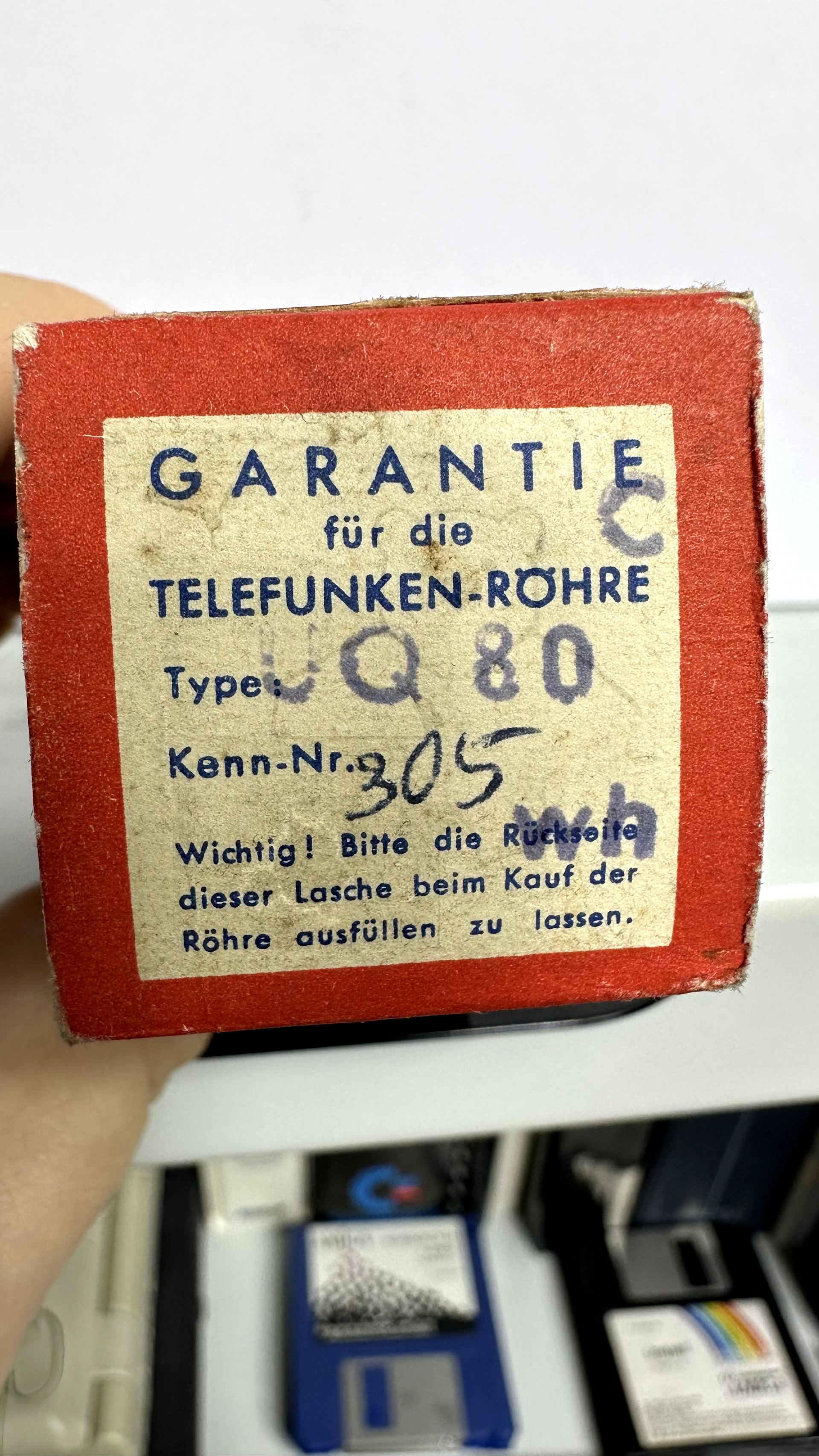 Röhre UQ80 #5887 Verpackung Bild 4