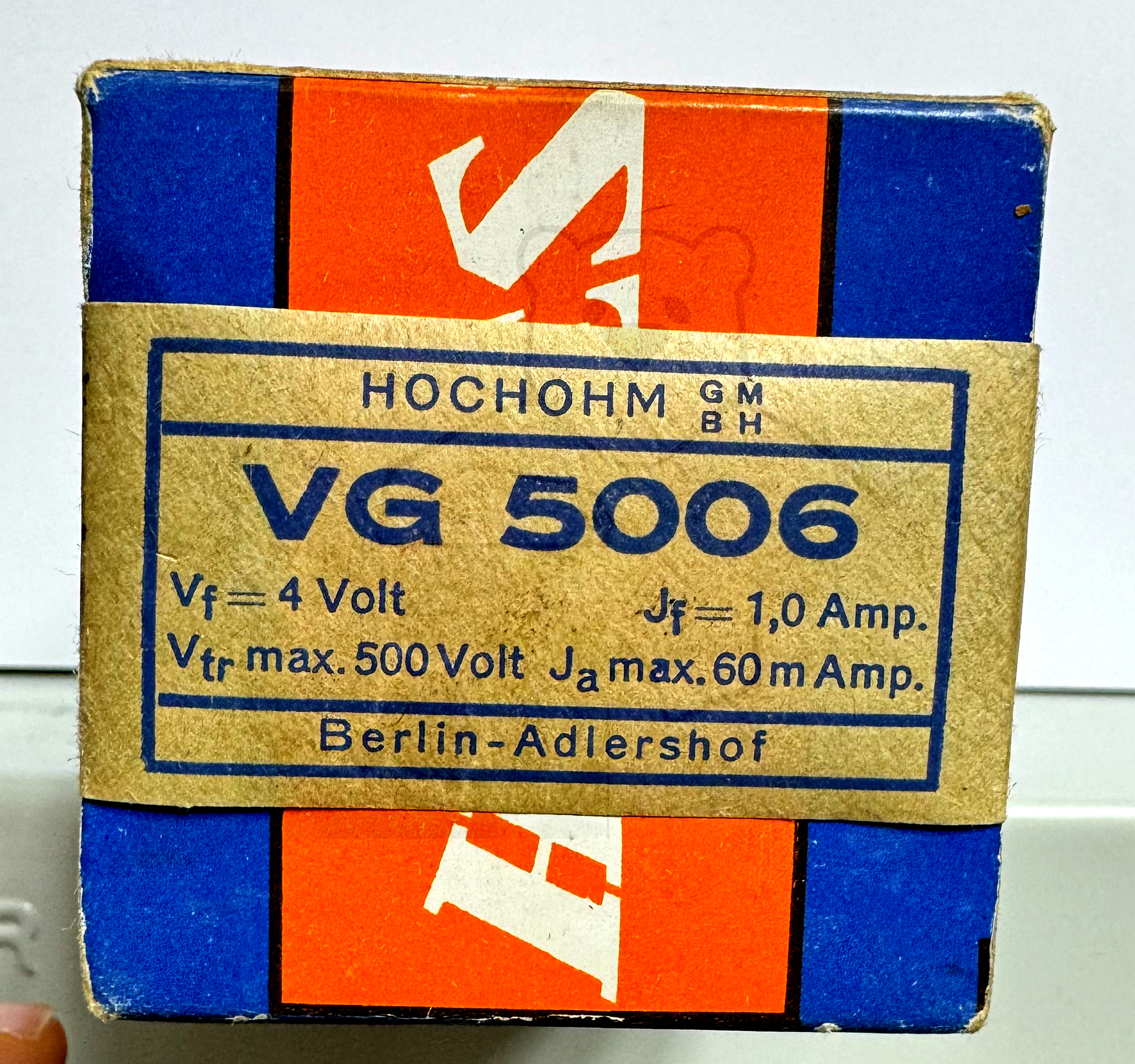 Röhre VG5006 #6403 Verpackung Bild 2